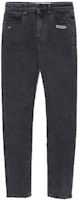 (Women) OFF-WHITE Slim Fit Denim Pants with Stitch Detailing - Dark Grey OFWJNA00647ADGYX (Women) OFF-WHITE Slim Fit Denim Pants with Stitch Detailing - Dark Grey OFWJNA00647ADGYX