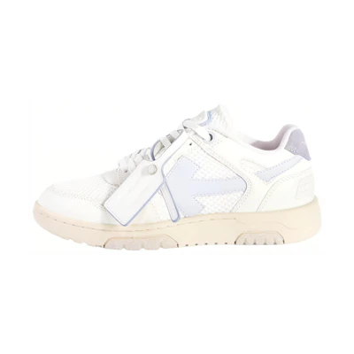 (W) Off-White Slim Out Of Office Leather Sneakers 'White Purple'