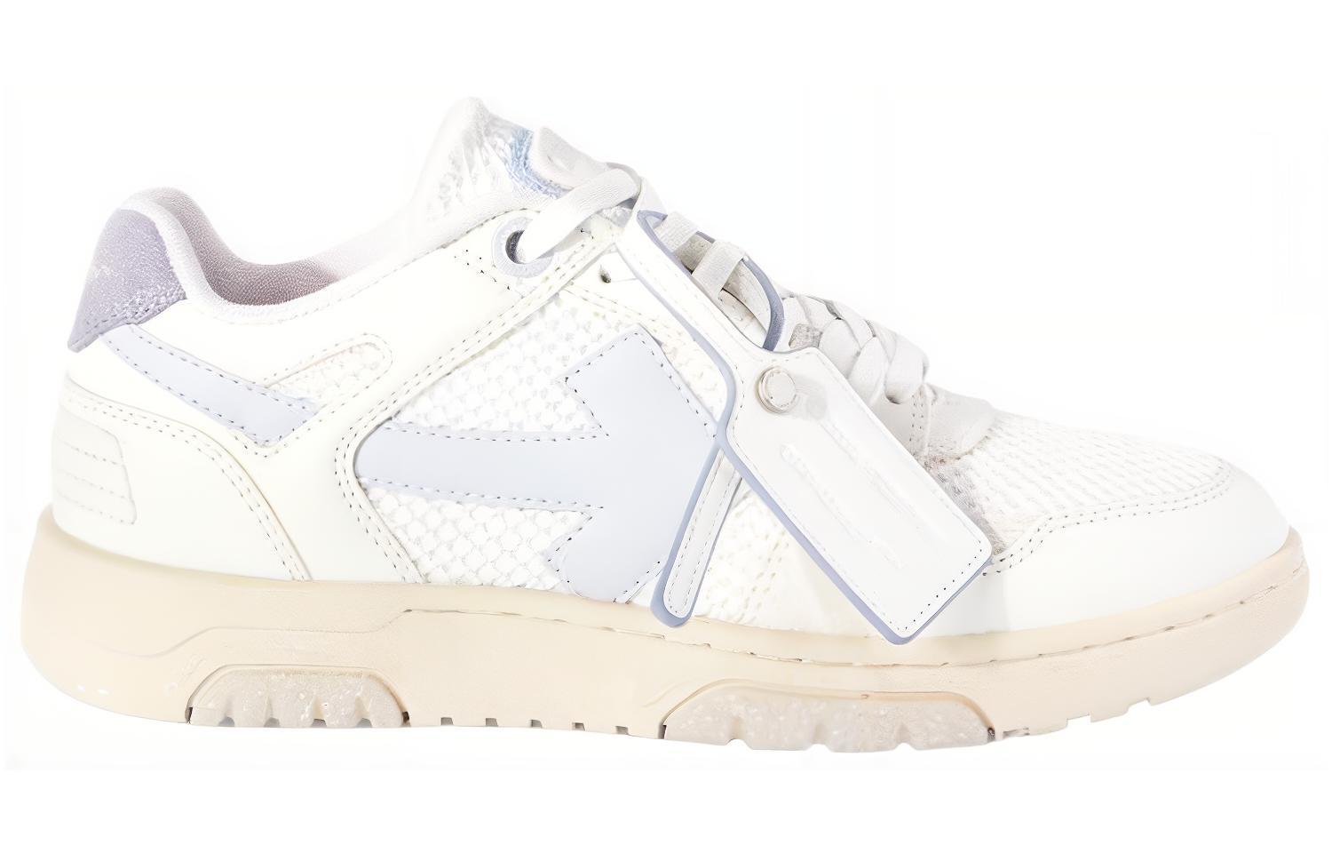 (W) Off-White Slim Out Of Office Leather Sneakers 'White Purple' 圖 2