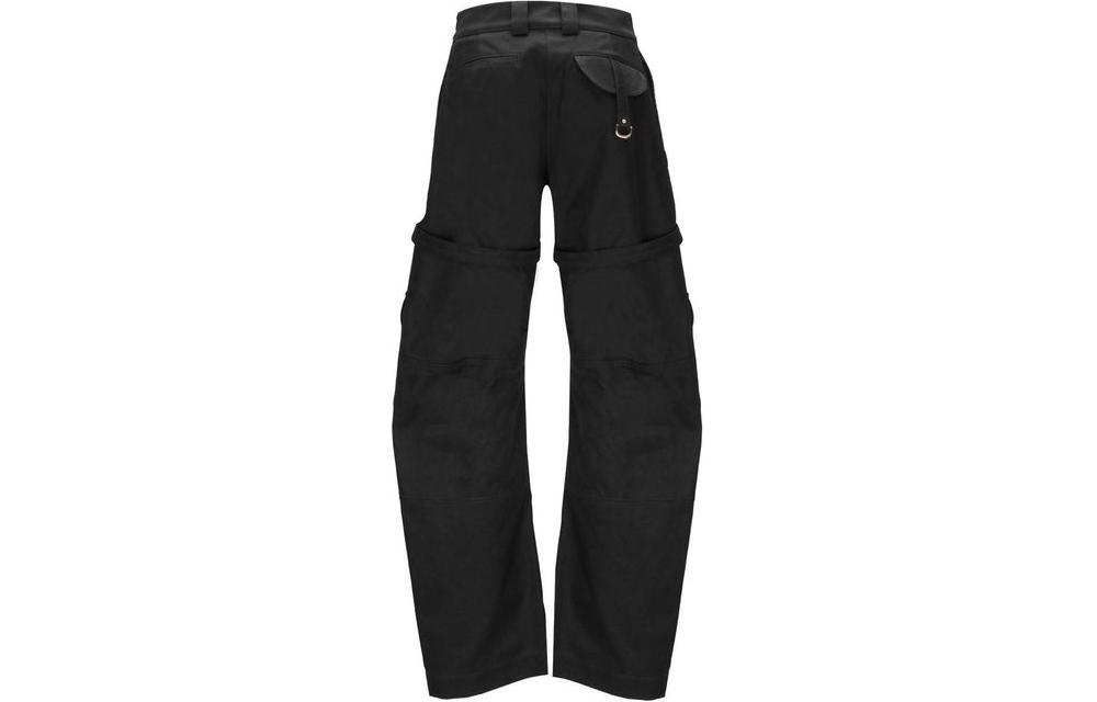 Lookbook (W) OFF-WHITE Seluar Kasual Hitam Wanita Regular Fit Style Lurus OWCF019C99FAB0011000