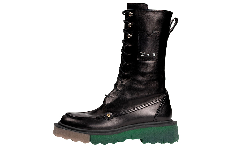 (W) Off-White Sponge Combat Boot 'Black'