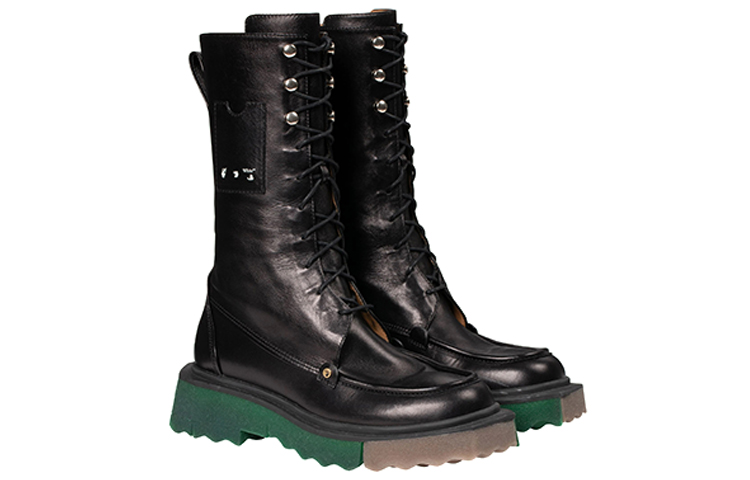 (W) Off-White Sponge Combat Boot 'Black' 圖 3