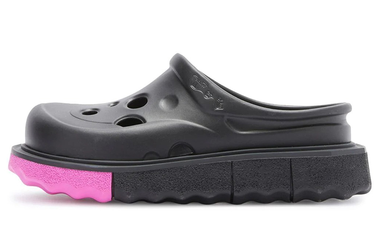 (Women) Off-White Sponge Meteor Clog 'Black Fuchsia' OWIH019S22MAT001-1032