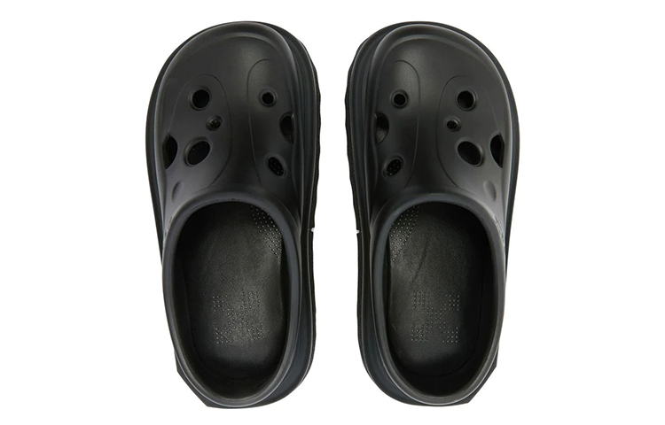 Shop (W) Off-White Sponge Meteor Clog 'Hitam Fuchsia' OWIH019S22MAT001-1032