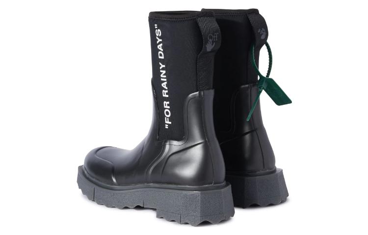 Lookbook (W) Bota de Lluvia Off-White Sponge Rubber 'Para Días Lluviosos - Negra' OWIE016C99MAT0011001