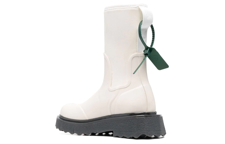 (W) Off-White Sponge Rubber Rain Boot 'For Rainy Days - White' 圖 4