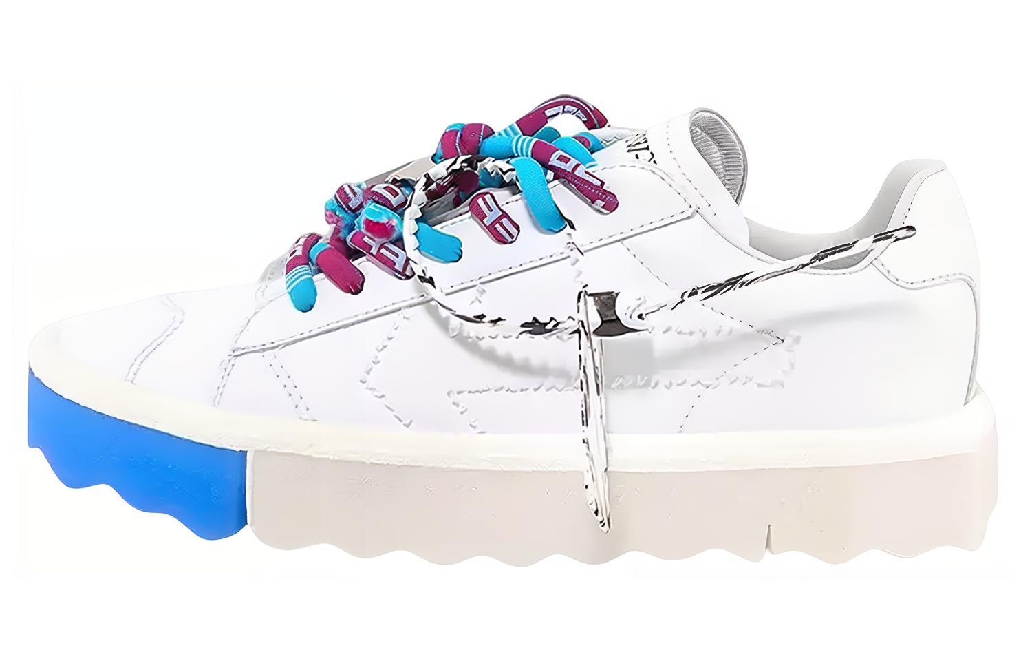 (W) Off-White Sponge Sneakers 'White Blue'