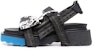 (W) Sandal Off-White Trek Strap Sponge Hitam Biru OWIH013F21LEA0011010