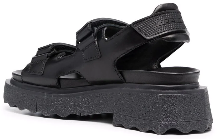 Lookbook (W) Off-White 黑蓝色登山绑带海绵凉鞋 OWIH013F21LEA0011010