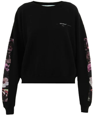 (W) Off-White SS19 花卉印花宽松版黑色卫衣 OWBA047S19D970791088 Buy (W) Off-White SS19 花卉印花宽松版黑色卫衣 OWBA047S19D970791088
