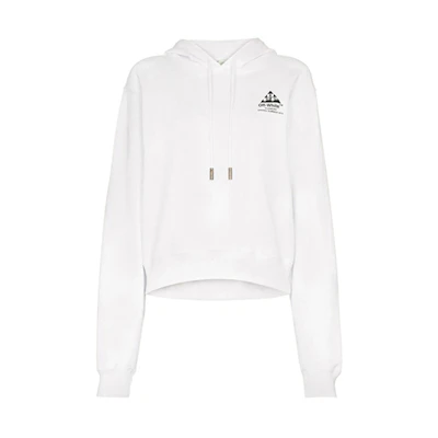(Women) OFF-WHITE SS19 Women’s White Sweatshirt with Back Logo Print OWBB016R190030430110