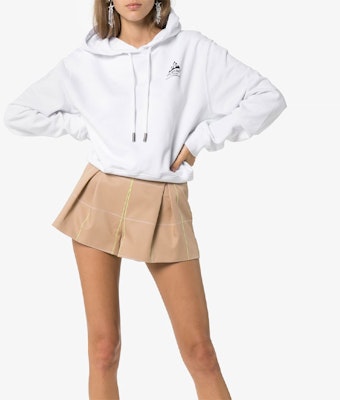 (W) OFF-WHITE SS19 Sweatshirt Wanita Putih dengan Cetak Logo Belakang OWBB016R190030430110 Shop (W) OFF-WHITE SS19 Sweatshirt Wanita Putih dengan Cetak Logo Belakang OWBB016R190030430110