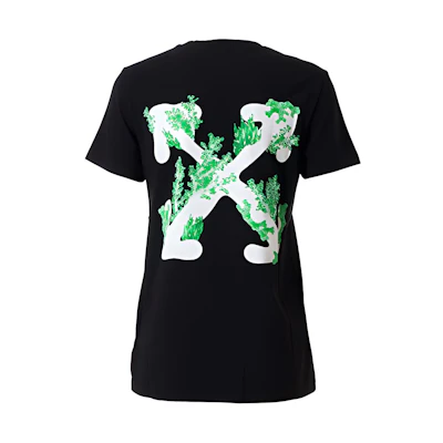 (Women) OFF-WHITE SS20 Coral Arrow Logo Tee Black OWAA049R20B070391001