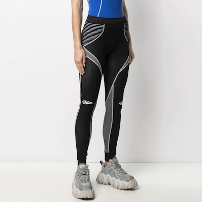 (W) Leggings Negros de Parchwork con Logo OFF-WHITE SS21 para Mujer OWVG020R21KNI0011001 Sizing (W) Leggings Negros de Parchwork con Logo OFF-WHITE SS21 para Mujer OWVG020R21KNI0011001