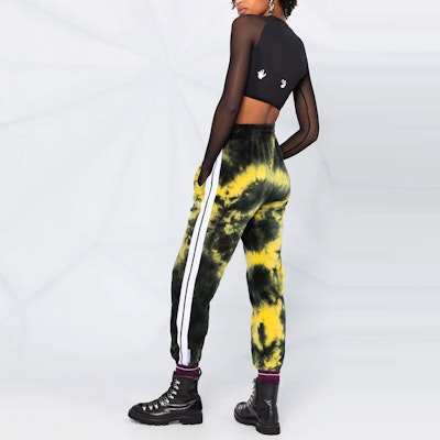 (W) OFF-WHITE SS21标志印花透视长袖短款上衣黑色 OWVO021E20JER0011001 Shop (W) OFF-WHITE SS21标志印花透视长袖短款上衣黑色 OWVO021E20JER0011001