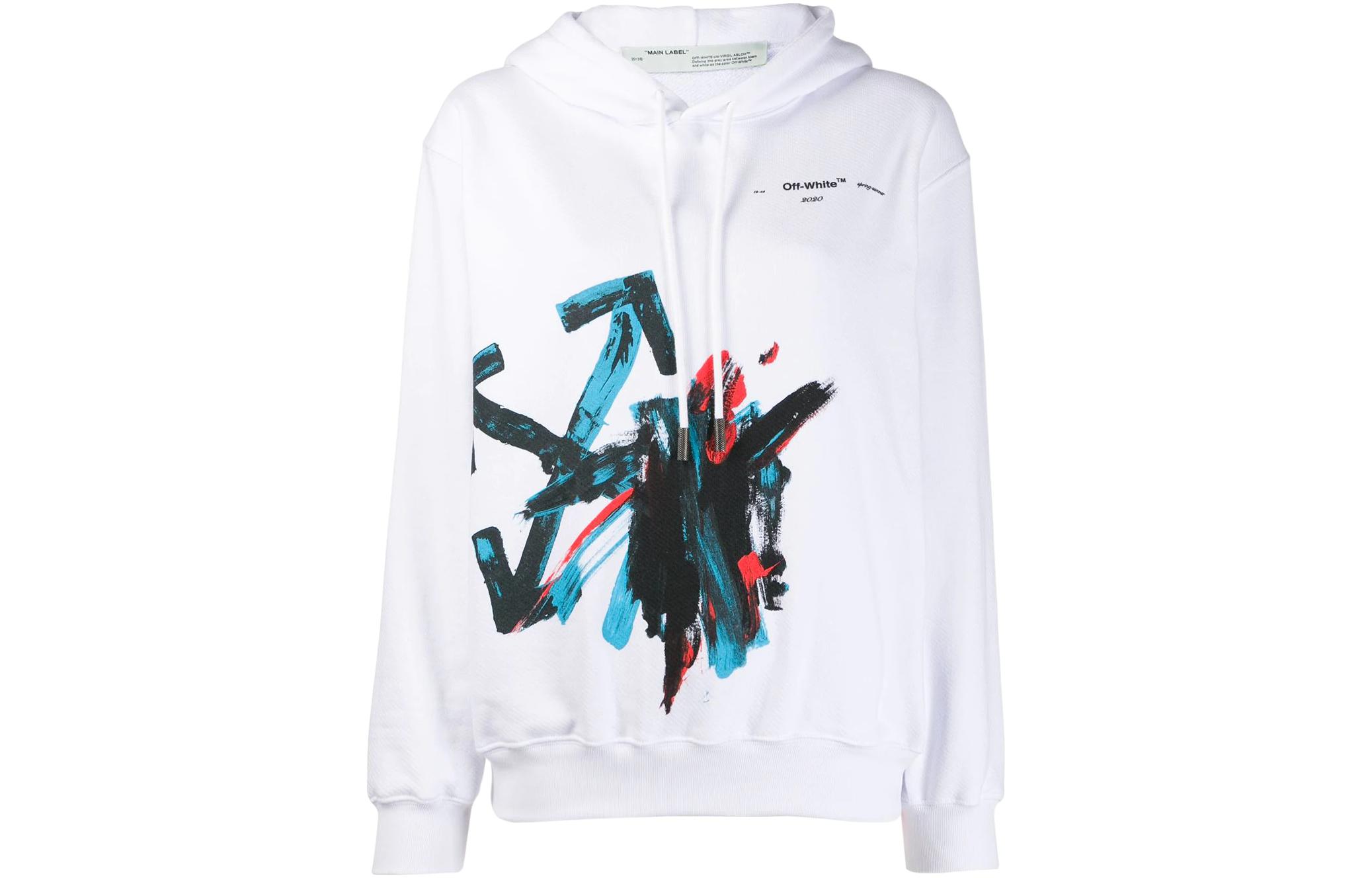 (Women) OFF-WHITE SS22  Arrow Print Hoodie White OWBB032R20F301280130 圖 2