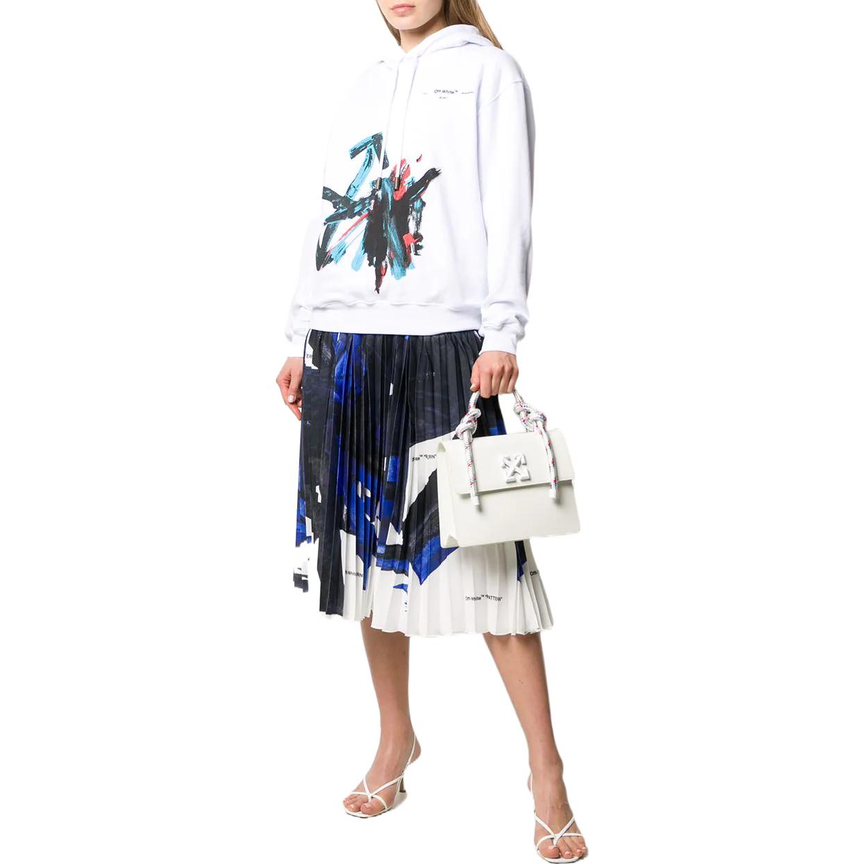 (Women) OFF-WHITE SS22  Arrow Print Hoodie White OWBB032R20F301280130 圖 3