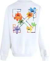 (Women) OFF-WHITE SS22 White Logo Print Arrows Long Sleeve Pullover Sweatshirt. OWBA055S22JER0060184 (Women) OFF-WHITE SS22 White Logo Print Arrows Long Sleeve Pullover Sweatshirt. OWBA055S22JER0060184