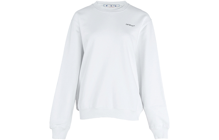 Lookbook (W) オフホワイト SS22 ホワイト ロゴプリント アローズ 長袖 プルオーバー スウェットシャツ OWBA055S22JER0060184
