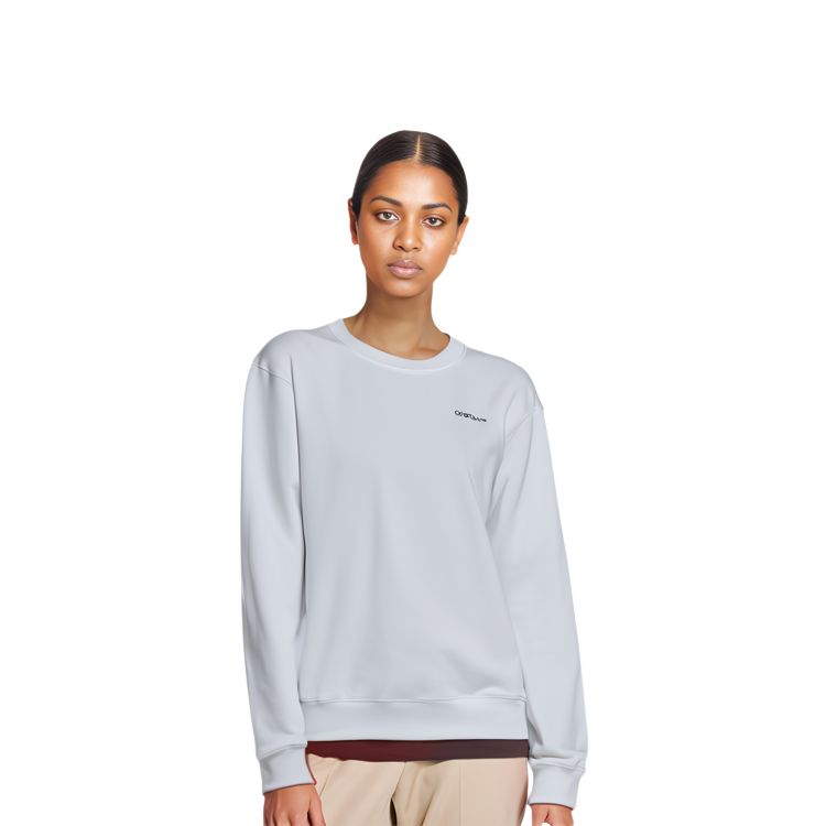 Sizing (W) オフホワイト SS22 ホワイト ロゴプリント アローズ 長袖 プルオーバー スウェットシャツ OWBA055S22JER0060184