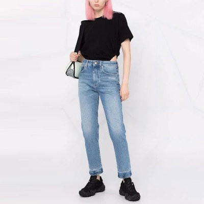 (W) OFF-WHITE 2022春夏女款锥形九分牛仔裤 OWYA032C99DEN0054501 Lookbook (W) OFF-WHITE 2022春夏女款锥形九分牛仔裤 OWYA032C99DEN0054501