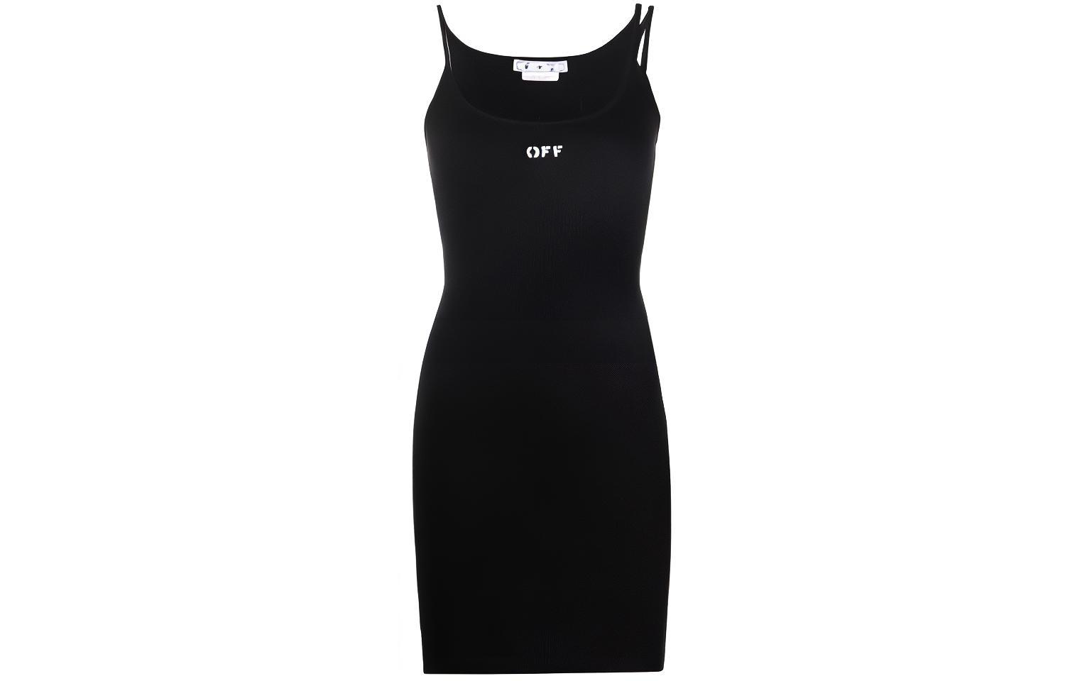 (Women) OFF-WHITE SS22 Y2K Graphic Sleeveless Dress  Black OWDB304C99JER0011001