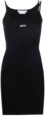 (W) OFF-WHITE SS22 Y2K Grafik Tanpa Lengan Dress Hitam OWDB304C99JER0011001 Order (W) OFF-WHITE SS22 Y2K Grafik Tanpa Lengan Dress Hitam OWDB304C99JER0011001
