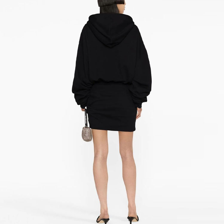 (Women) OFF-WHITE SS23 Black  Oversized Hoodie with Letter Print Design OWDB423C99JER0021001 圖 4