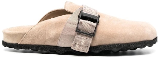 (Women) Off-White Suede Industrial Belt Sabot 'Sand' OWIJ020F22LEA0011717 (Women) Off-White Suede Industrial Belt Sabot 'Sand' OWIJ020F22LEA0011717