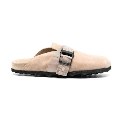 (W) Off-White Suede Industrial Belt Sabot 'Sand'