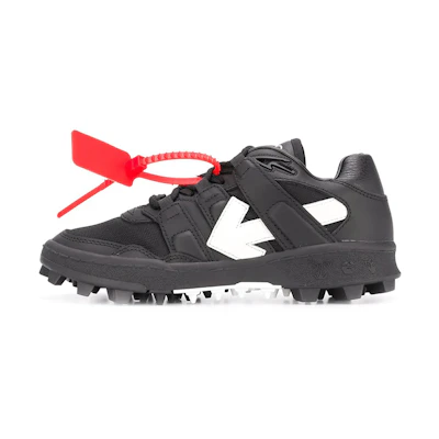 (W) Off-White Tenis Bajos Con Motivo Arrows 'Black'