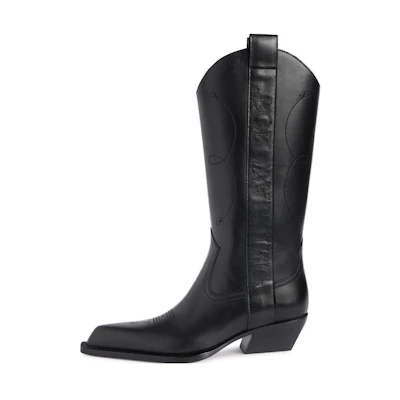 (W) Off-White Texan Boot 'For Walking - Black'