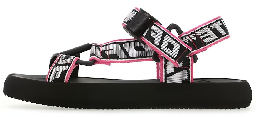(Women) Off-White Trek Logo Strap Sandal 'Black Pink' OWIH007S21FAB0011001 Buy (Women) Off-White Trek Logo Strap Sandal 'Black Pink' OWIH007S21FAB0011001