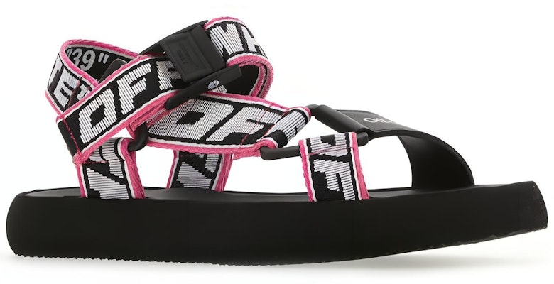 (Women) Off-White Trek Logo Strap Sandal 'Black Pink' OWIH007S21FAB0011001 Order (Women) Off-White Trek Logo Strap Sandal 'Black Pink' OWIH007S21FAB0011001