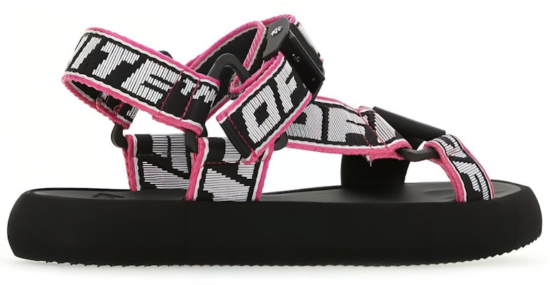 (Women) Off-White Trek Logo Strap Sandal 'Black Pink' OWIH007S21FAB0011001 Lookbook (Women) Off-White Trek Logo Strap Sandal 'Black Pink' OWIH007S21FAB0011001