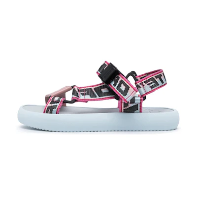 (W) Off-White Trek Logo Strap Sandal 'Dusky Blue Pink'