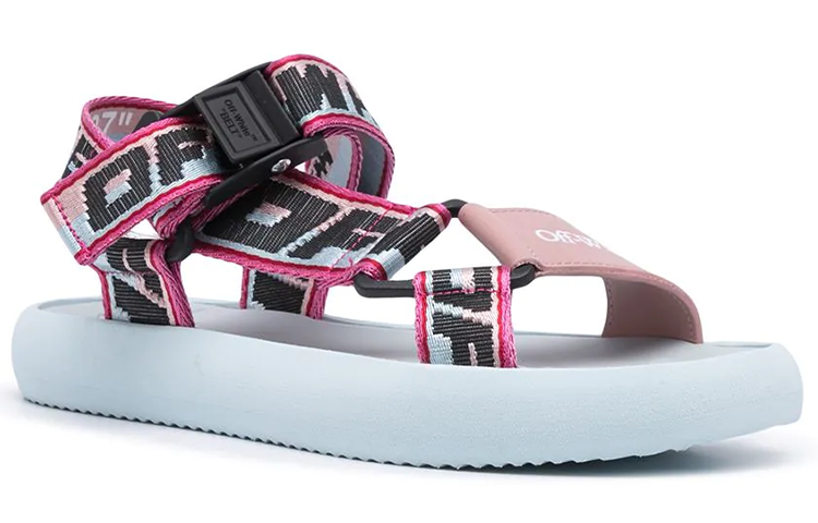 Order (W) オフホワイト トレッキングロゴサンダル (青ピンク) OWIH007S21FAB001-4230