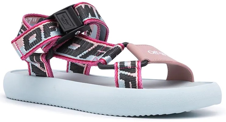 (W) オフホワイト トレッキングロゴサンダル (青ピンク) OWIH007S21FAB001-4230 Order (W) オフホワイト トレッキングロゴサンダル (青ピンク) OWIH007S21FAB001-4230