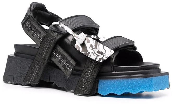 (Women) Off-White Trek Strap Sponge Sandals Black Blue OWIH013F21LEA0011010 Order (Women) Off-White Trek Strap Sponge Sandals Black Blue OWIH013F21LEA0011010