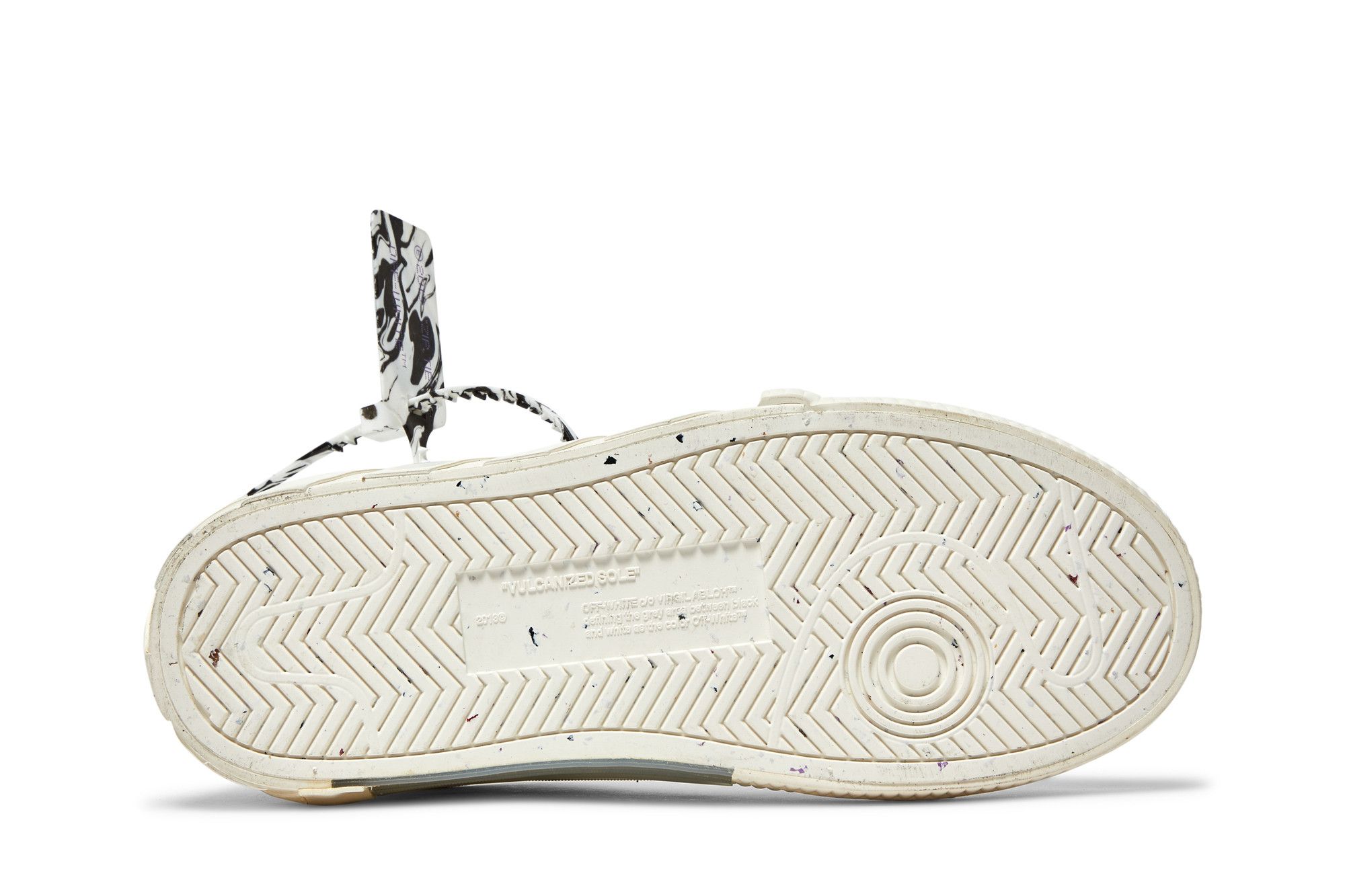 Shop (W) Sneaker Off-White Vulc Eco ''Bianco Nero''. OWIA178F21FAB0020110