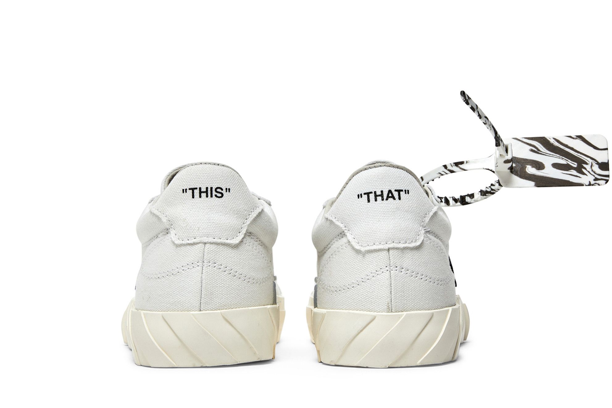 Details for (W) Sneaker Off-White Vulc Eco ''Bianco Nero''. OWIA178F21FAB0020110