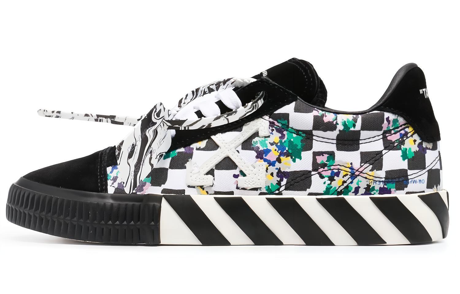 Buy (W) Off-White Vulc Sneaker ''Noir Blanc Motif Camo Numérique'' OWIA178S21FAB0018410
