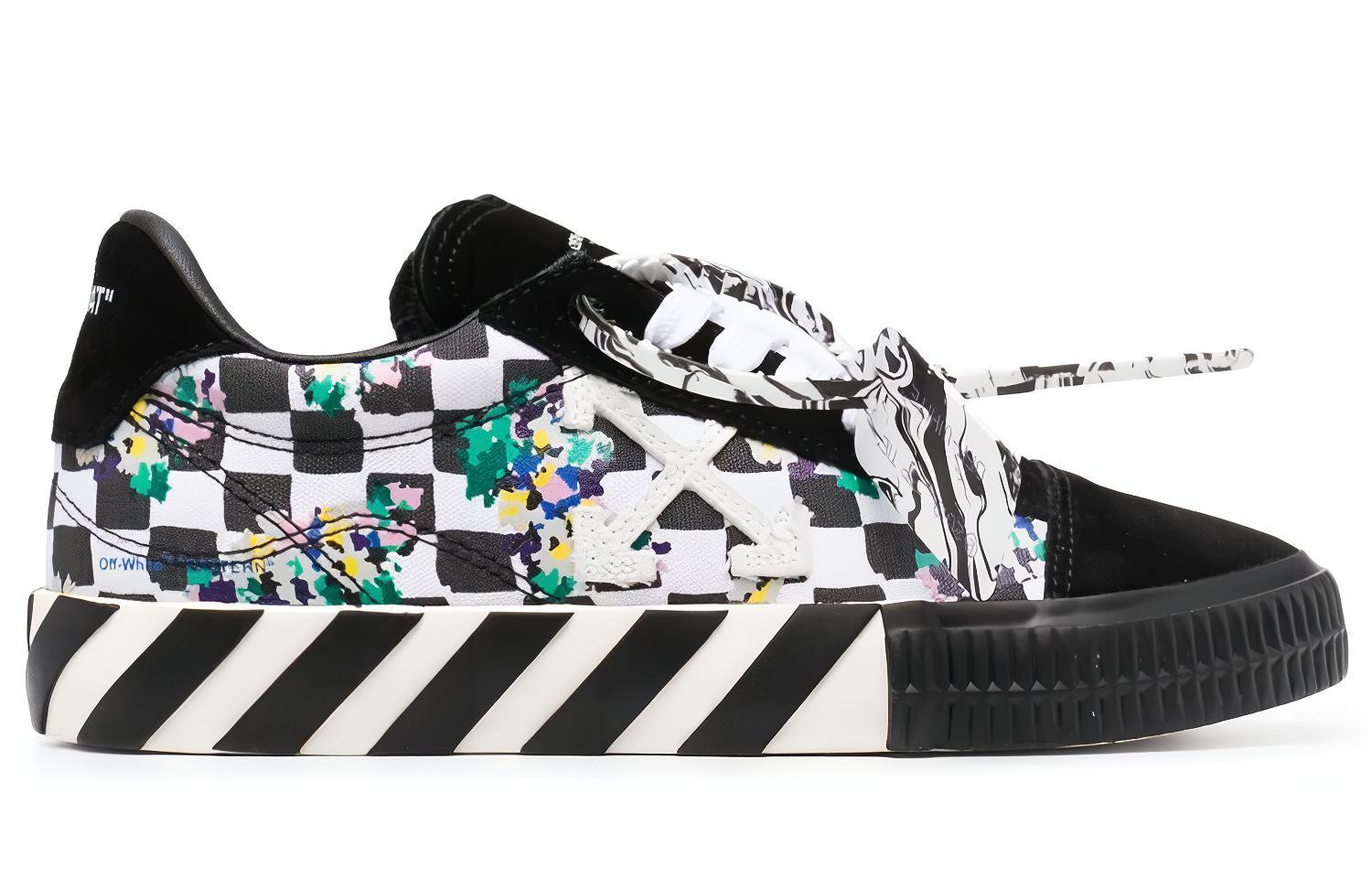 Order (W) Off-White Vulc Sneaker ''Noir Blanc Motif Camo Numérique'' OWIA178S21FAB0018410
