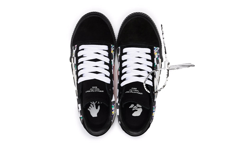 Shop (W) Off-White Vulc Sneaker ''Noir Blanc Motif Camo Numérique'' OWIA178S21FAB0018410