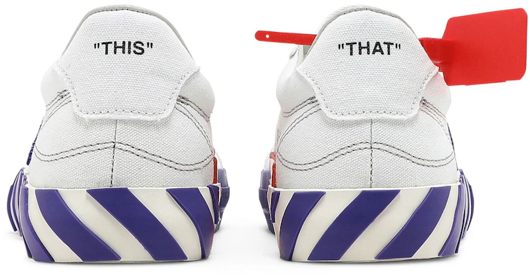 (W) Sneaker Off-White Vulc ''Bianco Violetto'' OWIA178R21FAB001-0135 Details for (W) Sneaker Off-White Vulc ''Bianco Violetto'' OWIA178R21FAB001-0135
