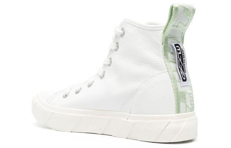 (W) Off-White Vulcanised High-Top Sneaker 'White Green' 圖 4