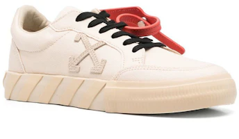 Order OFF-WHITE 硫化棉布低筒繫帶時尚休閒鞋 女款 米色