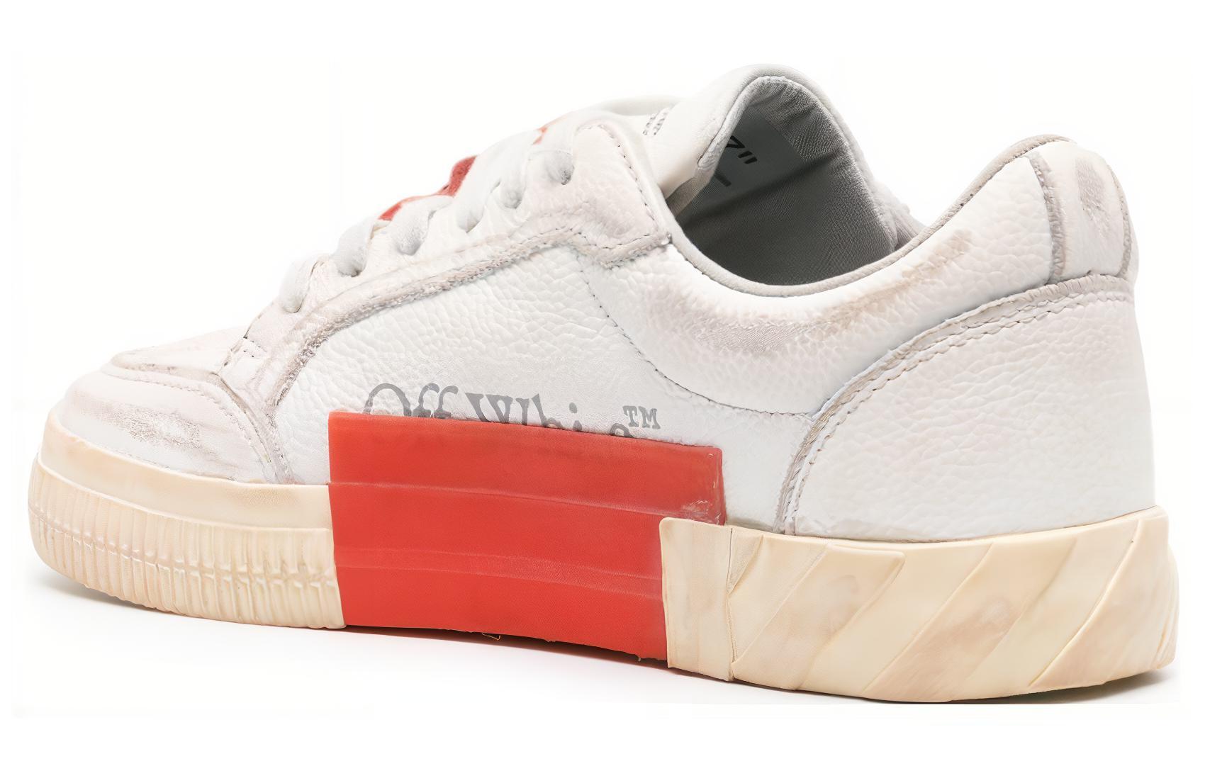 Shop (W) Off-White Vulcanized Low Usurato Bianco Verde OWIA272F23LEA0030155