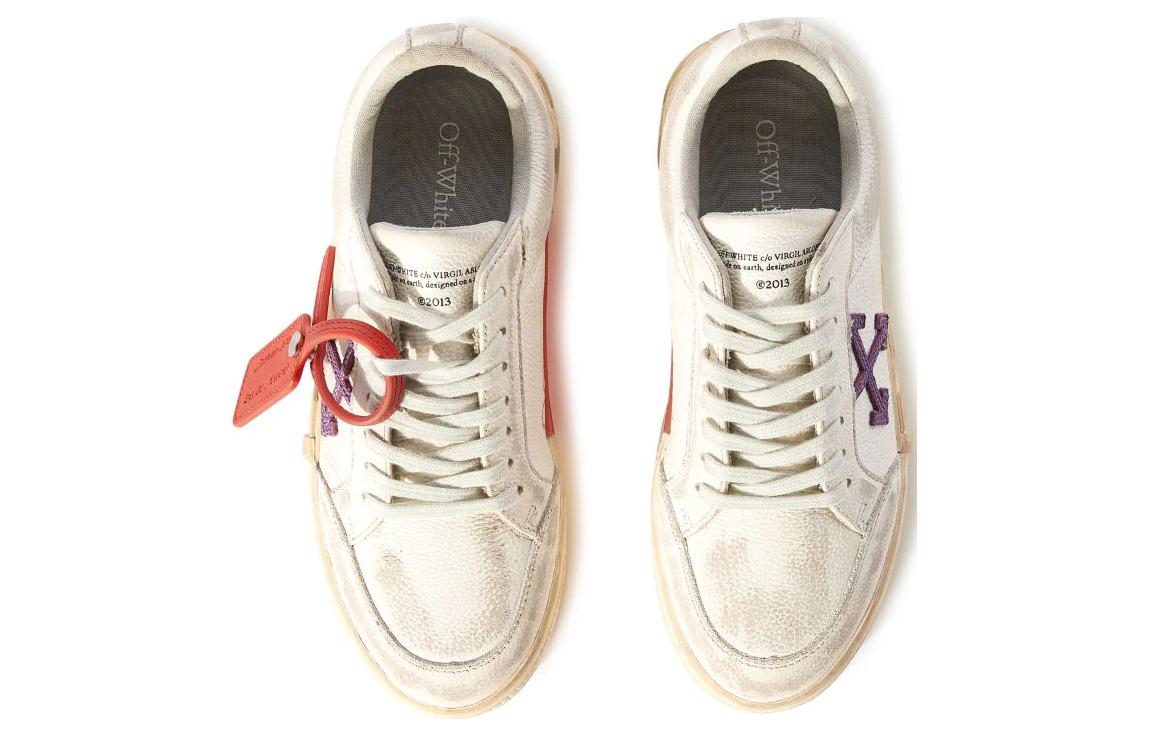 (W) Off-White Vulcanized Low Distressed White Purple 圖 4