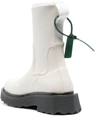 (Women) Off-White White Black 'Slogan Print Platform Ankle Boots' OWIE016C99MAT0010110 Lookbook (Women) Off-White White Black 'Slogan Print Platform Ankle Boots' OWIE016C99MAT0010110